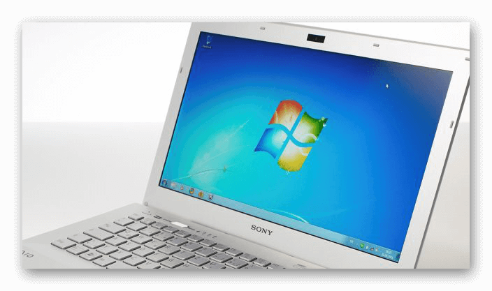 Картинка Ноутбук с Windows 7